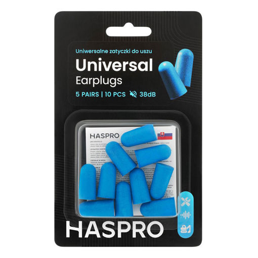 Εικόνα για Haspro 5PB Ωτοασπίδες Αφρού Μίας Χρήσης SNR 38dB – 5 Ζευγάρια
