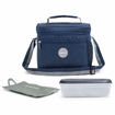 Εικόνα για Igloo Square Lunch 9 Can Bundle – Ισοθερμική Τσάντα Φαγητού με Φαγητοδοχείο & Παγοκύστη (Midnight Blue)
