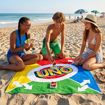 Εικόνα για UNO Towel Games – Πετσέτα Παραλίας & Επιτραπέζιο 2-σε-1 με 75 Κάρτες & Σακίδιο (7+ ετών)