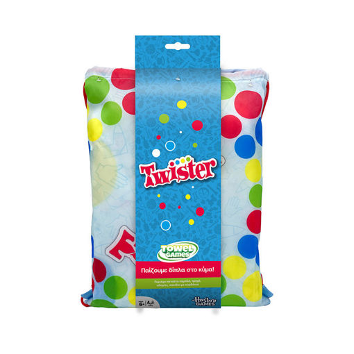 Εικόνα για Twister Beach Towel Games – Πετσέτα Παραλίας & Κλασικό Επιτραπέζιο 2-σε-1 με Τροχό (6+ ετών)