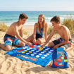 Εικόνα για Connect 4 Beach Towel Games – Πετσέτα Παραλίας & Κλασικό Επιτραπέζιο 2-σε-1 με Μάρκες (6+ ετών)