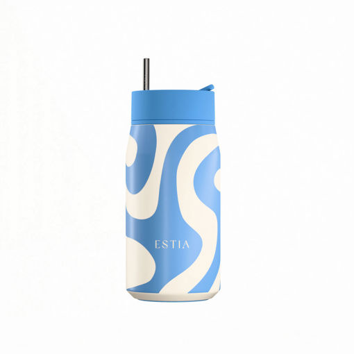Εικόνα για Θερμός Lens Save the Aegean 360ml – Ocean Waves (Κυματιστό Μπλε-Εκρού) 01-43032