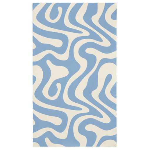 Εικόνα για Πετσέτα Θαλάσσης & Γυμναστηρίου Microfiber με Τσαντάκι – Ocean Waves 90x180 cm 01-44602