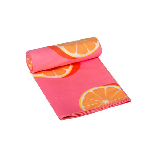 Εικόνα για Πετσέτα Θαλάσσης & Γυμναστηρίου Microfiber με Τσαντάκι – Orange Pop 90x180 cm 01-44534