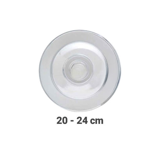 Εικόνα για Καπάκι Tritan® Vacuum 24 cm Διαφανές με Βαλβίδα Ασφαλείας SICO COP24 (BPA-Free, Made in Italy)