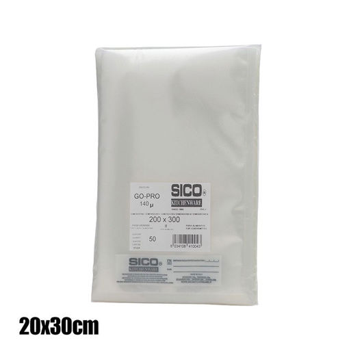 Εικόνα για Σακούλες Vacuum Ανάγλυφες 50 τμχ. 20x30 cm SICO BS200X300