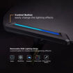 Εικόνα για Gaming Γραφείο 120x60 cm με RGB Φωτισμό & ΑτσάλινΣκελετό BRATECK Glory GMD04-1S (Μαύρο, Αντοχή 100 kg)