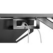 Εικόνα για Gaming Γραφείο 120x60 cm με RGB Φωτισμό & ΑτσάλινΣκελετό BRATECK Glory GMD04-1S (Μαύρο, Αντοχή 100 kg)