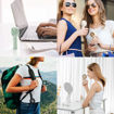 Εικόνα για JISULIFE S01FA4314005 Φορητός Ανεμιστήρας Χειρός & Επιτραπέζιος Handheld Fan 5 Plus – 4000mAh, Light Brown