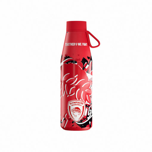 Εικόνα για Θερμός Flow Ανοξείδωτος 500 ml Olympiacos BC Edition Together We Fight Κόκκινος (24h Κρύο / 12h Ζεστό)