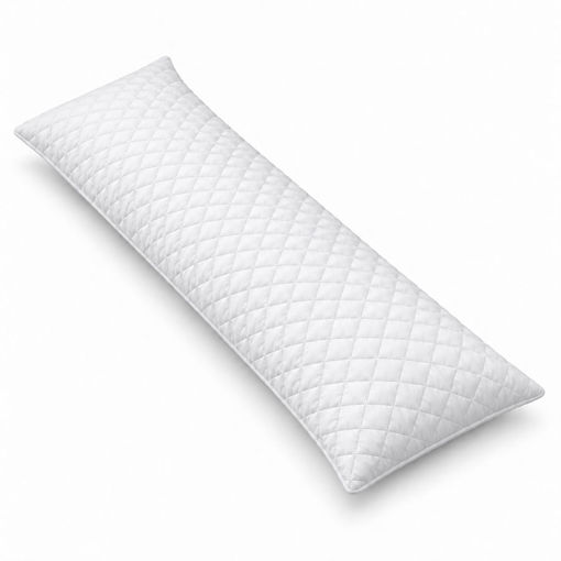 Εικόνα για Μαξιλάρι Σώματος Body Pillow 160x50cm Λευκό - Εγκυμοσύνης Θηλασμού & Ύπνου Microfiber