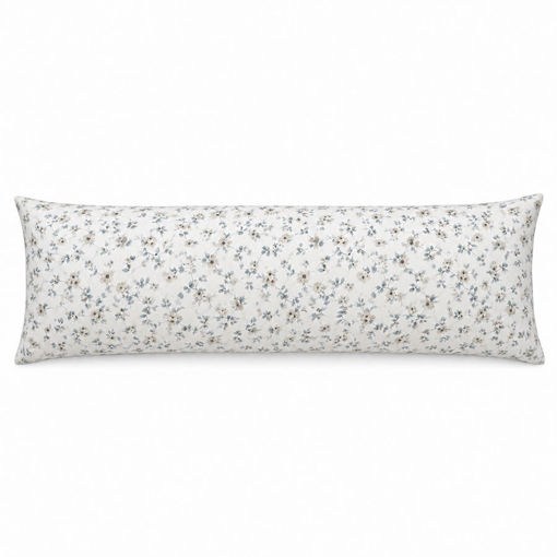 Εικόνα για Μαξιλάρι Σώματος Body Pillow 160x50cm Μπλε Φλοράλ - Εγκυμοσύνης Θηλασμού & Ύπνου Microfiber