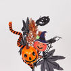 Εικόνα για Διακοσμητικό Κλαδί Halloween με Κολοκύθες 34 cm (Πορτοκαλί) 600-47524
