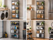 Εικόνα για HOME USE μεταλλική ραφιέρα HUH-0270 με 5 ράφια, 90x35x175cm, μαύρη